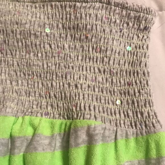 Justice Girls Gray|Green Swimi Bathing Suit Cover Up Sz 18 - Picture 2 of 7